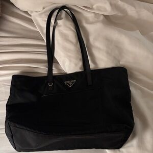 Prada Black Nylon Shoulder Bag